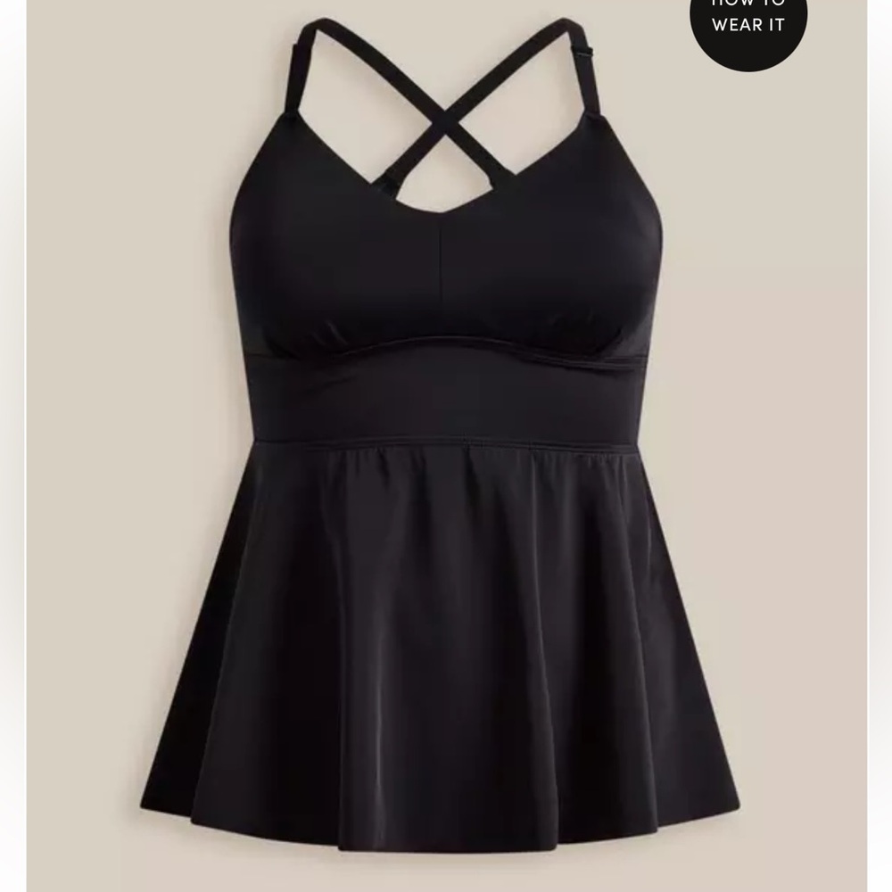 Torrid Wire-Free Racerback Tankini - Picture 3 of 10
